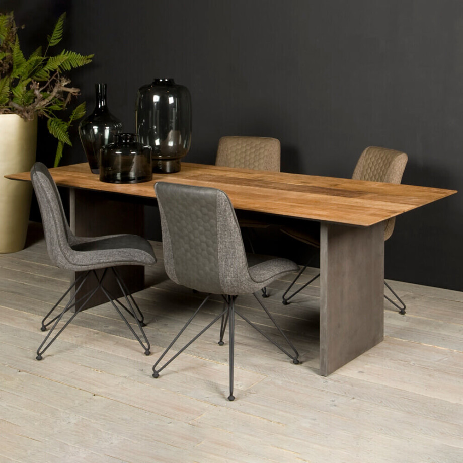 Tower Living Eettafel 'Ora' Teak, 220 x 100cm afbeelding 