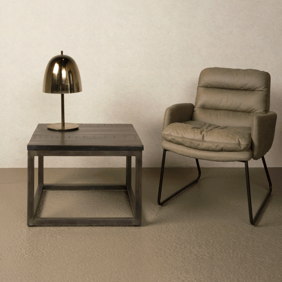 Tower Living Bijzettafel 'Paterno' kleur Zwart, 60 x 60cm afbeelding 