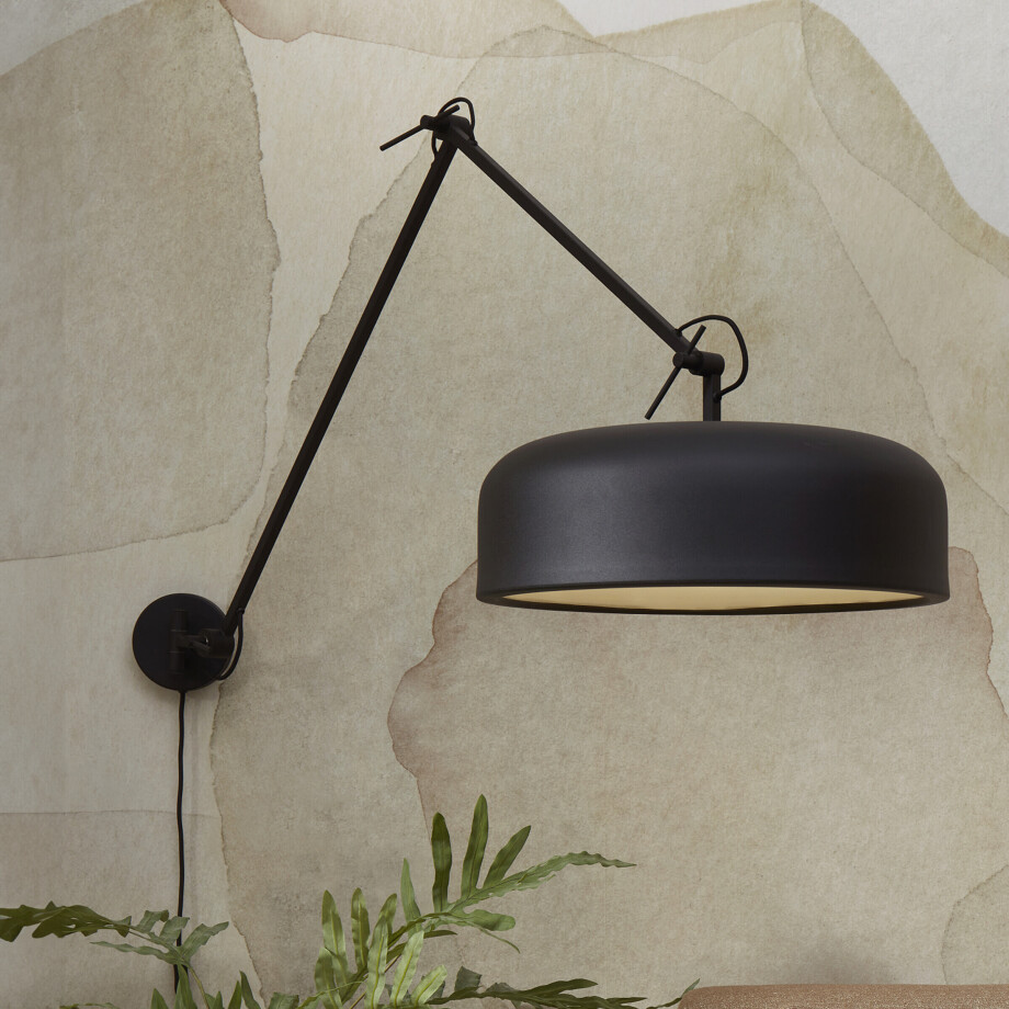 its about RoMi Wandlamp 'Marseille' Groot, kleur Zwart its about RoMi Wandlamp 'Marseille' Groot, kleur Zwart afbeelding 1
