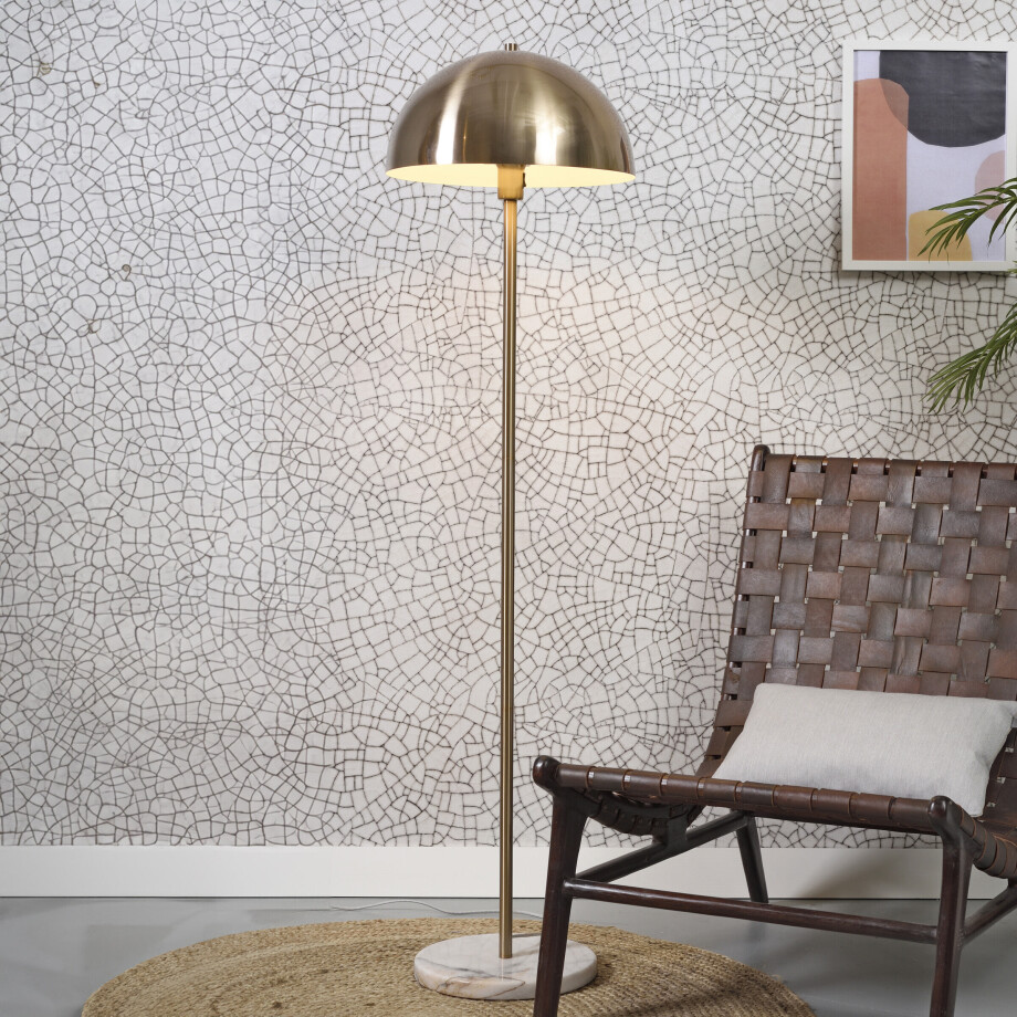 its about RoMi Vloerlamp 'Toulouse' 150cm, kleur Goud afbeelding 1