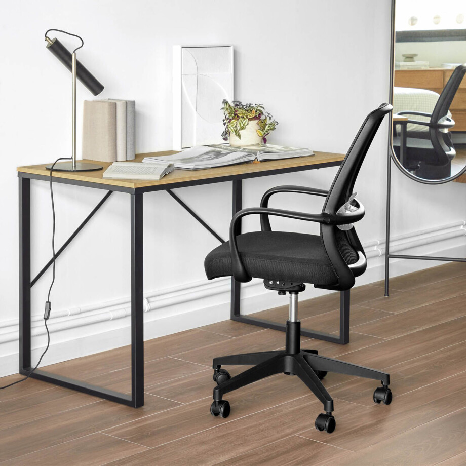 Kave Home Bureaustoel 'Melva', kleur Zwart Kave Home Bureaustoel 'Melva', kleur Zwart afbeelding 1