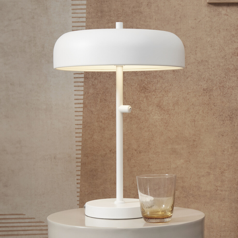 its about RoMi Tafellamp 'Porto' 45cm, kleur Wit its about RoMi Tafellamp 'Porto' 45cm, kleur Wit afbeelding 1