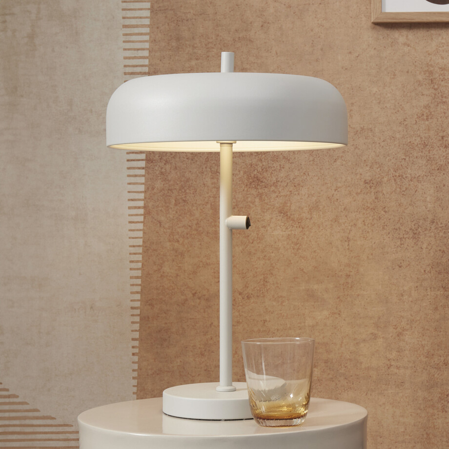 its about RoMi Tafellamp 'Porto' 45cm, kleur Lichtgrijs afbeelding 1