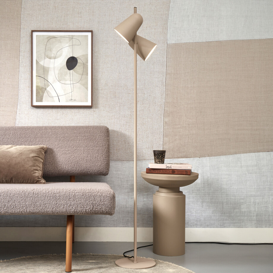 its about RoMi Vloerlamp 'Salamanca' 2-lamps, kleur Zand afbeelding 1