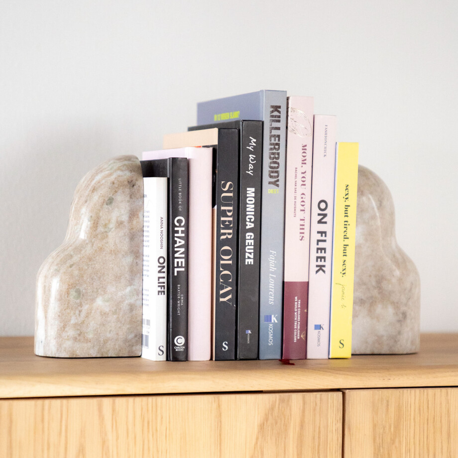 By-Boo Boekenstandaard 'Montgri' Marmer afbeelding 1