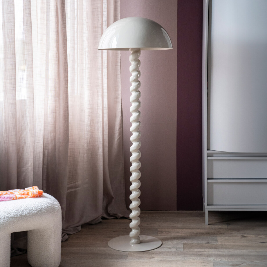 By-Boo Vloerlamp 'Luox' 150cm hoog, kleur Beige afbeelding 1