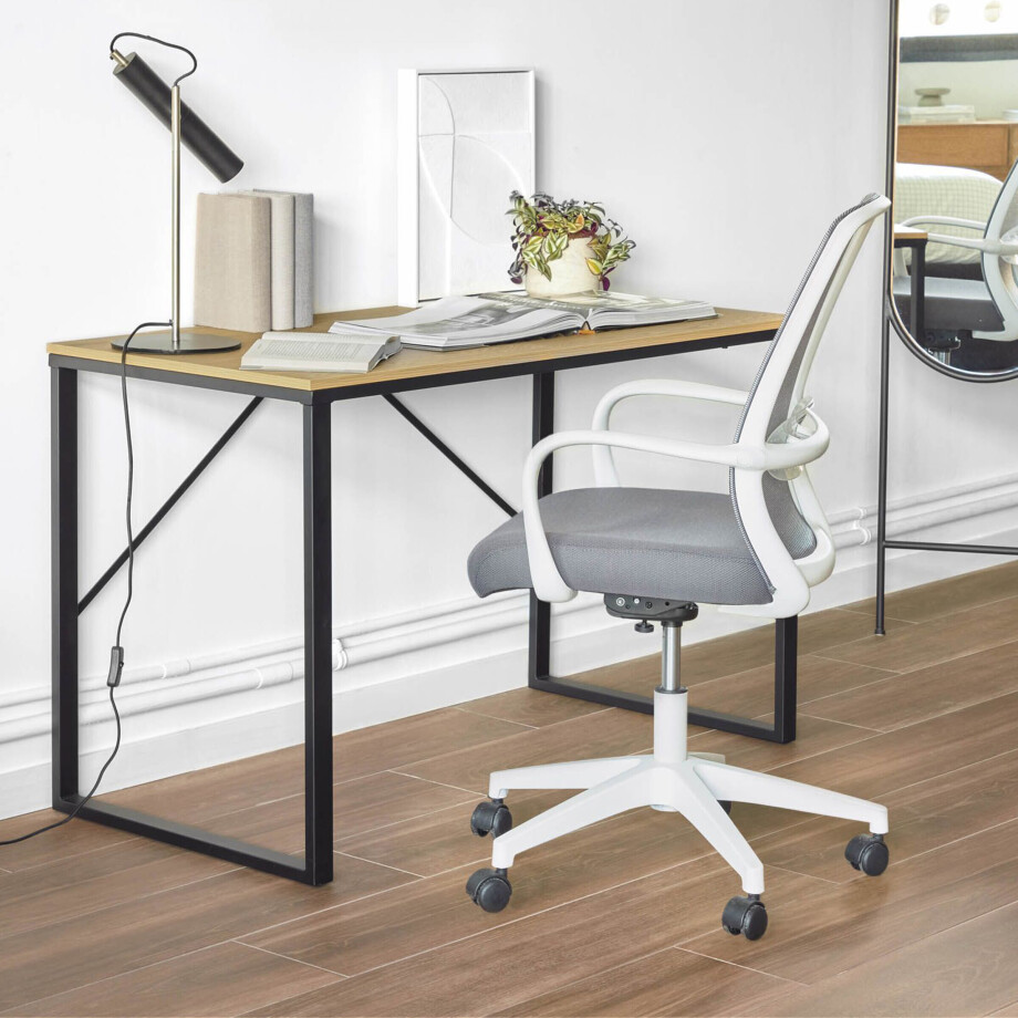 Kave Home Bureaustoel 'Melva', kleur Grijs Kave Home Bureaustoel 'Melva', kleur Grijs afbeelding 1