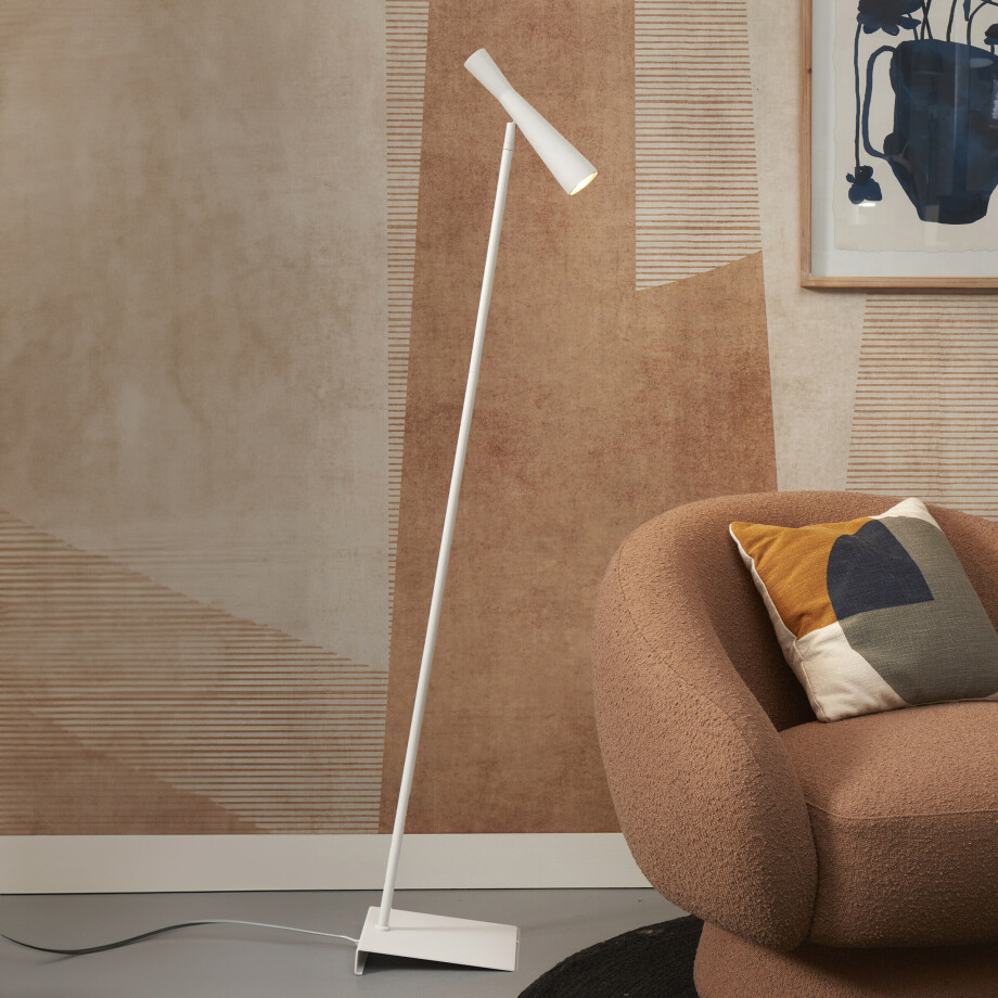 its about RoMi Vloerlamp 'Bordeaux' 145cm, kleur Wit its about RoMi Vloerlamp 'Bordeaux' 145cm, kleur Wit afbeelding 1