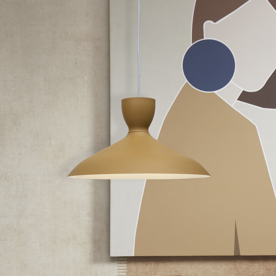 its about RoMi Hanglamp 'Hanover' 40cm, kleur Mosterdgeel afbeelding 1
