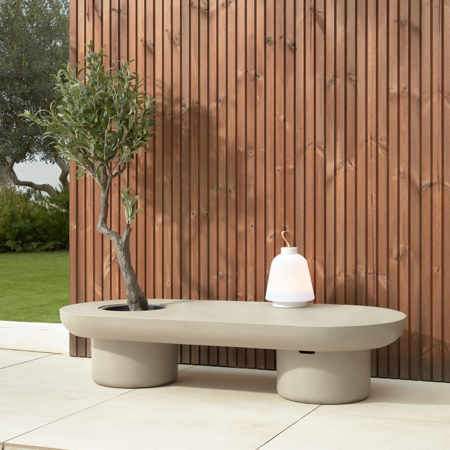 Kave Home Outdoor Salontafel 'Taimi' 140 x 60cm, kleur Grijs Kave Home Outdoor Salontafel 'Taimi' 140 x 60cm, kleur Grijs afbeelding 1