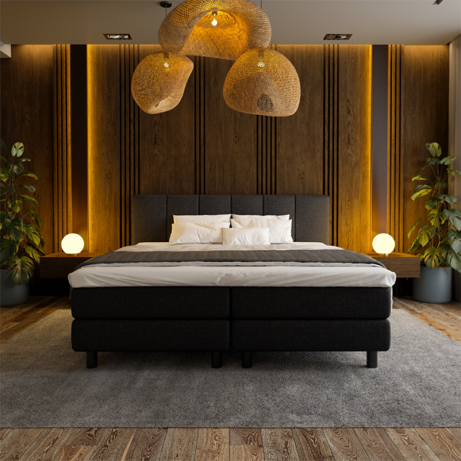 Boxspring Hotel - Wide - Zwart - Dekbed-Discounter.nl afbeelding 1