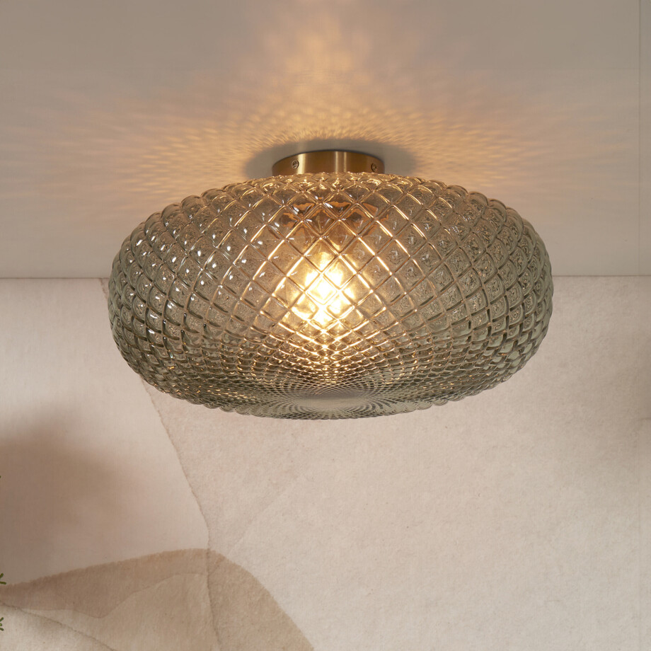 its about RoMi Plafondlamp 'Venice' 44cm, kleur Groen afbeelding 1