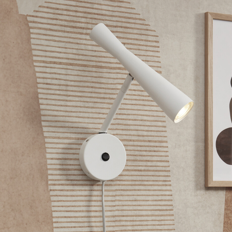 its about RoMi Wandlamp 'Bordeaux' kleur Wit its about RoMi Wandlamp 'Bordeaux' kleur Wit afbeelding 1