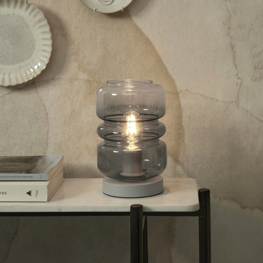 its about RoMi Tafellamp 'Verona' 23cm, kleur Lichtgrijs its about RoMi Tafellamp 'Verona' 23cm, kleur Lichtgrijs afbeelding 1