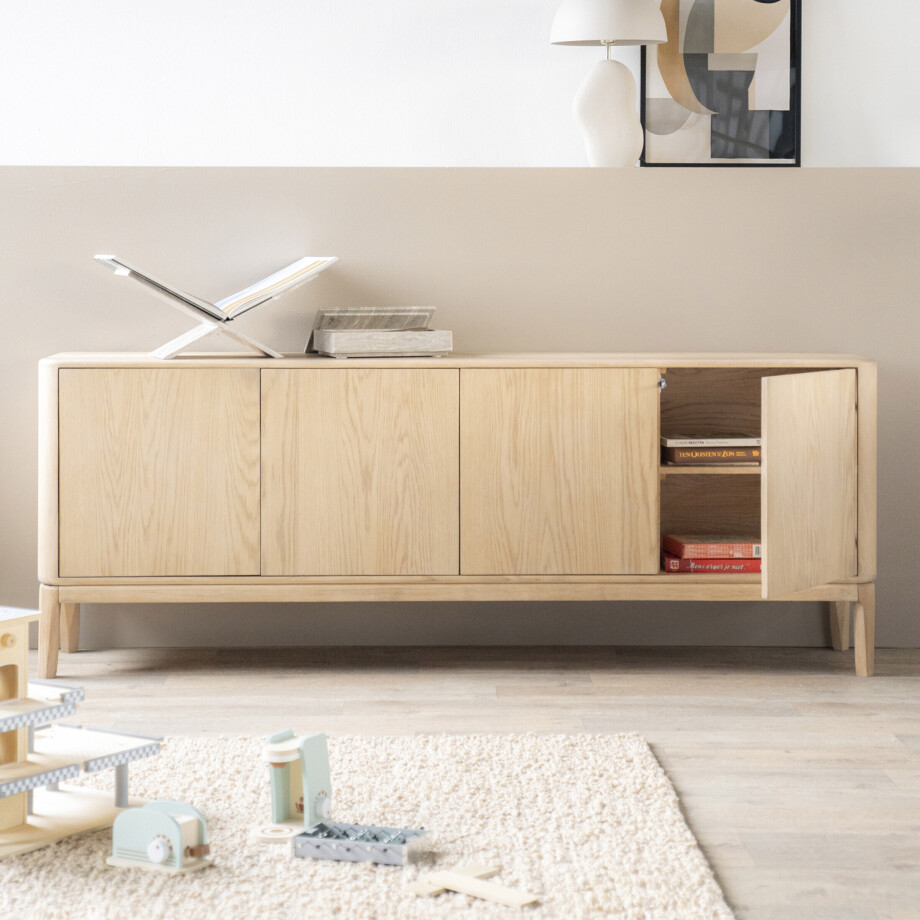 Eleonora Dressoir 'Harvey' Eikenhout, 200cm afbeelding 1