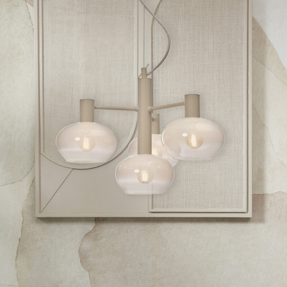 its about RoMi Hanglamp 'Bologna' 4-lamps, kleur Wit its about RoMi Hanglamp 'Bologna' 4-lamps, kleur Wit afbeelding 1