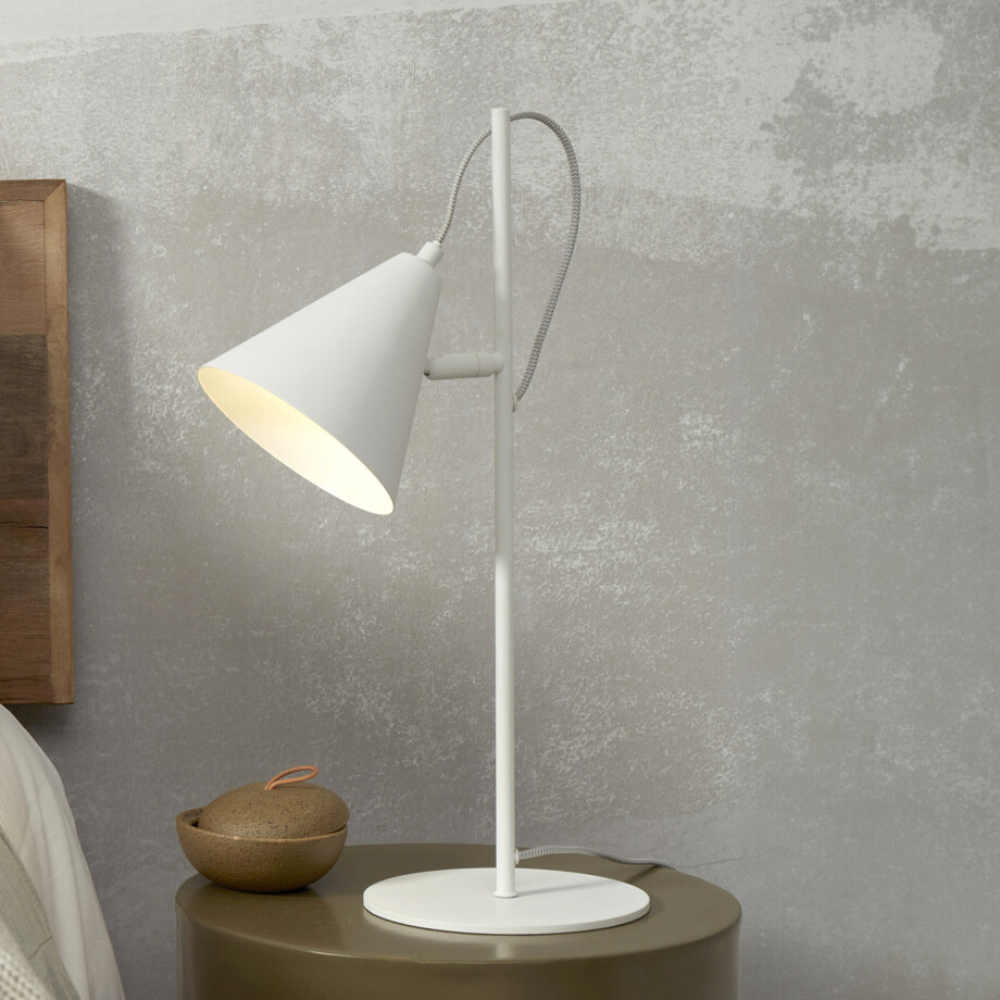 its about RoMi Tafellamp 'Lisbon' 50cm, kleur Wit afbeelding 1