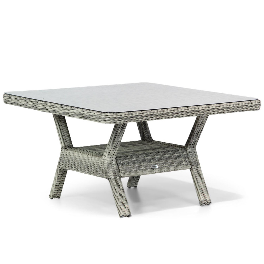 Garden Collections Napoli lounge/dining tuintafel 123 x 123 cm afbeelding 1