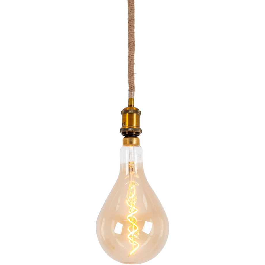 näve Hanglamp Ontario Hanglamp>>Ontario<<,dimbaar,led 1xE27/5W,touw:jute,zwart/naturel (1 stuk) afbeelding 1