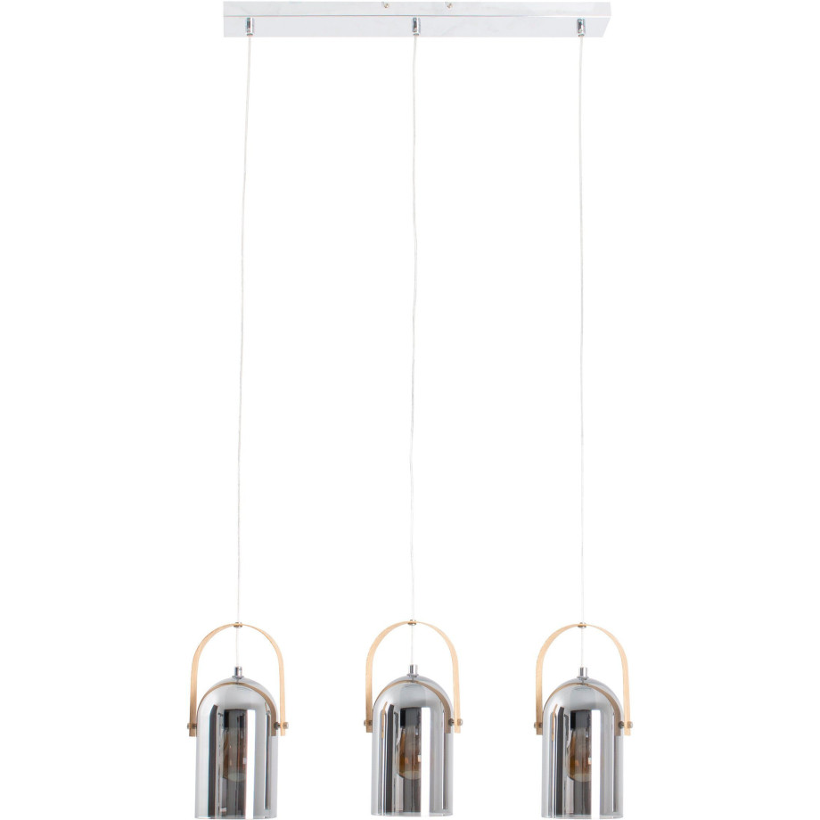 näve Hanglamp Vidrio E27 max. 40 W, zilverkleur/spiegelend/naturel/chroom/rookglas (1 stuk) afbeelding 1