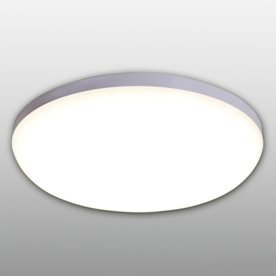 näve Led-plafondlamp Garda wit satijn, kunststof/metaal, ip54 afbeelding 1