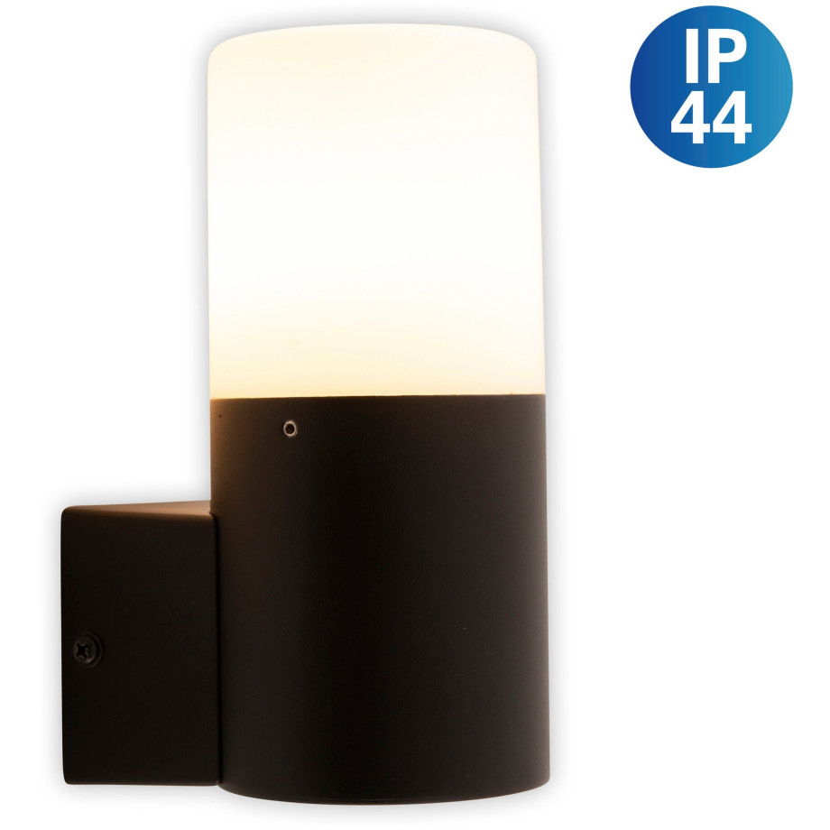 näve Wandlamp voor buiten Torcia Aluminium zwart 1 x E27 excl. lampen IP44 (1 stuk) afbeelding 1