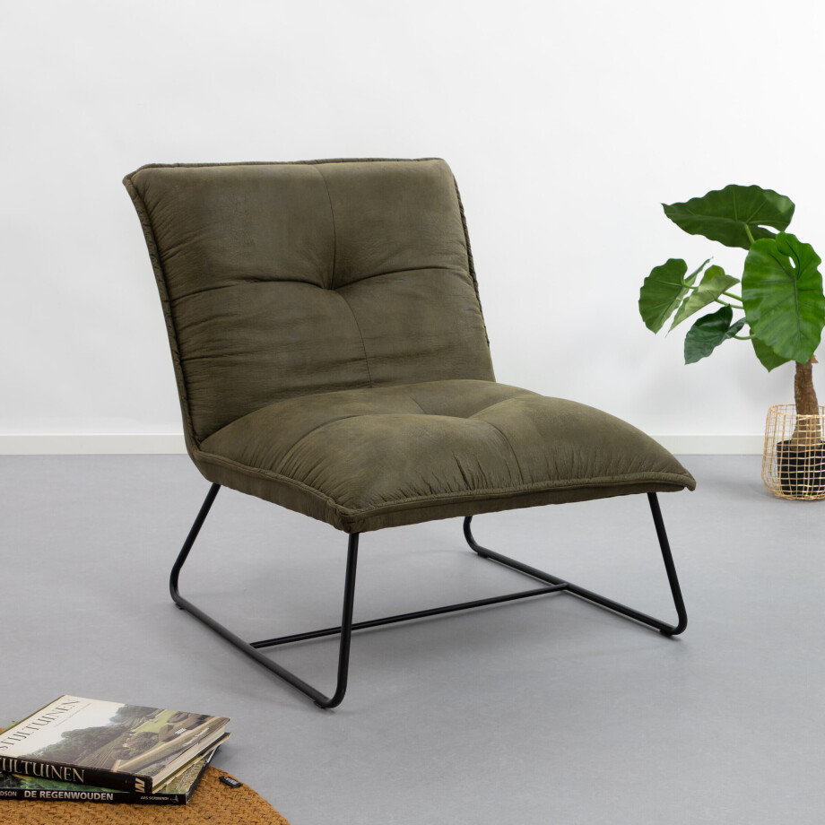 Tower Living Fauteuil 'Seda', kleur groen Tower Living Fauteuil 'Seda', kleur groen afbeelding 1