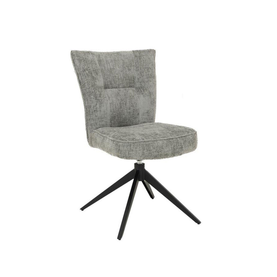 Tower Living Draaibare Eetkamerstoel 'Bardi' kleur Zilver afbeelding 1