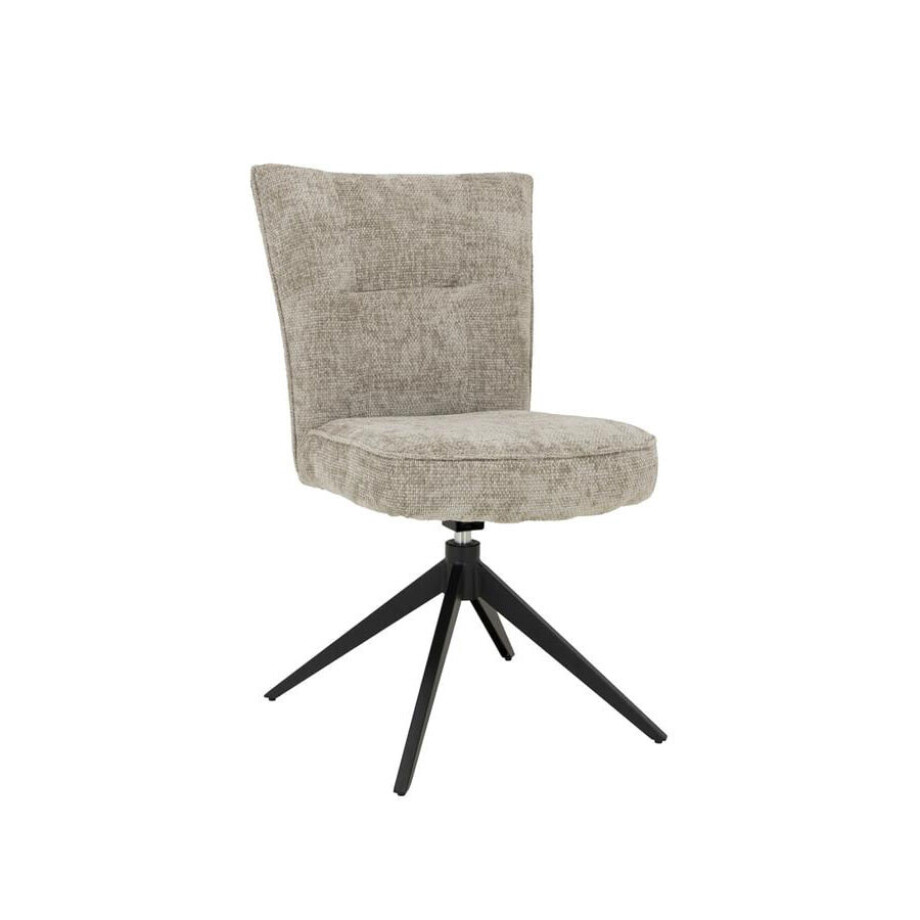 Tower Living Draaibare Eetkamerstoel 'Bardi' kleur Beige afbeelding 1