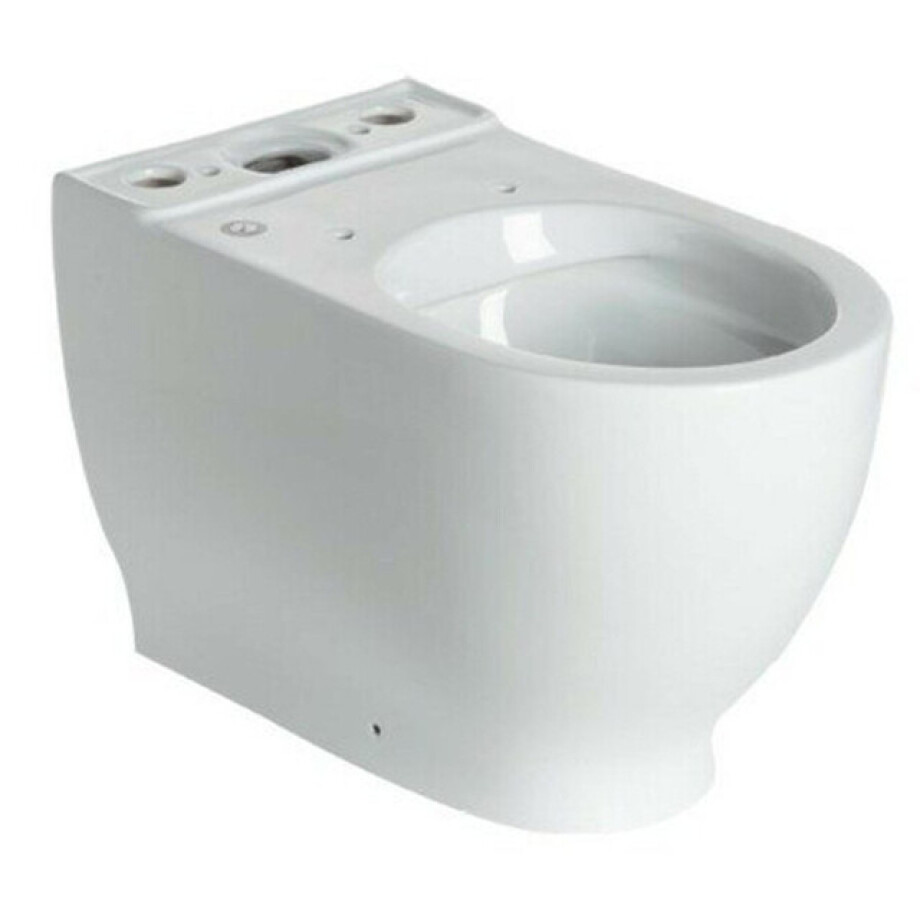 Nemo Spring Cascata duoblokpot 66.5x41x36cm zonder spoelrand Huitgang 65cm porselein wit HAR20AWHA afbeelding 1