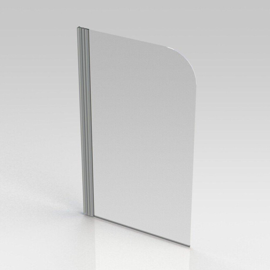 Nemo Start Pannello badwand 1delig 80x140cm helder veiligheidsglas 5 mm profielen aluminium gepolijst omkeerbaar MP1DA afbeelding 1
