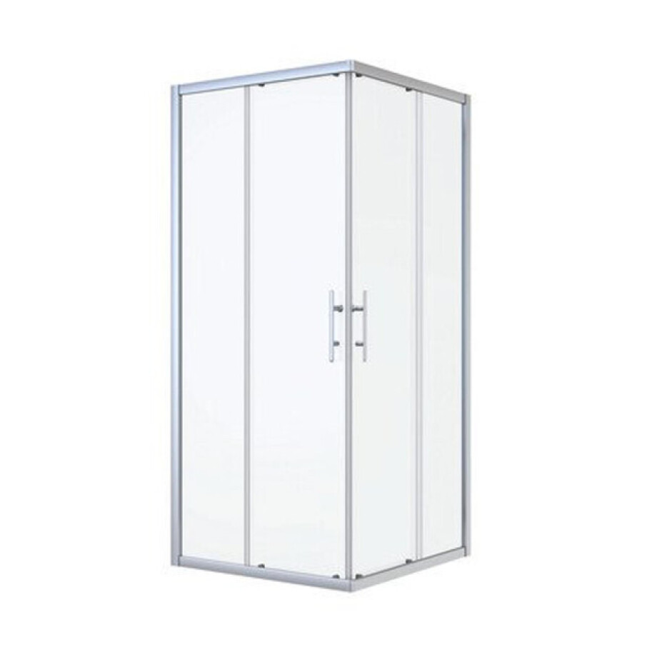 Nemo Start Profi douchecabine - 77x77x195cm - vierkant - 2 schuifdeuren - helder veiligheidsglas 5mm- chroom LXC80G afbeelding 1