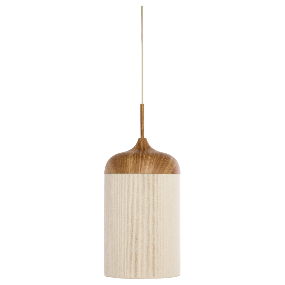 Light & Living Hanglamp 'Dania' Houtlook en touw, 16cm afbeelding 