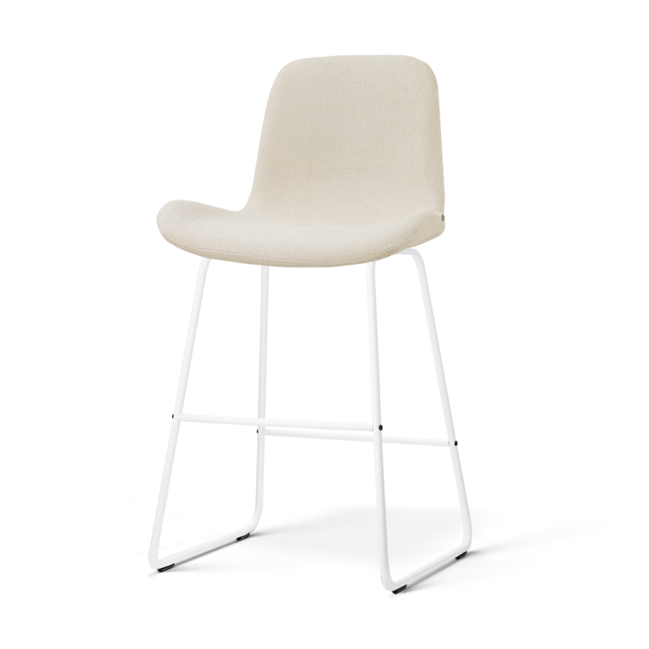 Nino-Fé barkruk cottonbeige - wit onderstel - 65 cm Nino-Fé barkruk cottonbeige - wit onderstel - 65 cm afbeelding 1