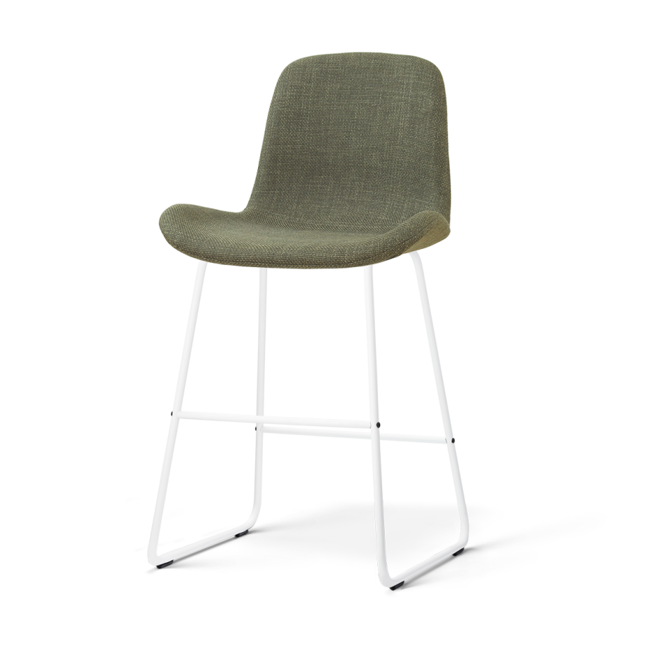 Nino-Fé barkruk forestgroen - wit onderstel - 65 cm Nino-Fé barkruk forestgroen - wit onderstel - 65 cm afbeelding 1