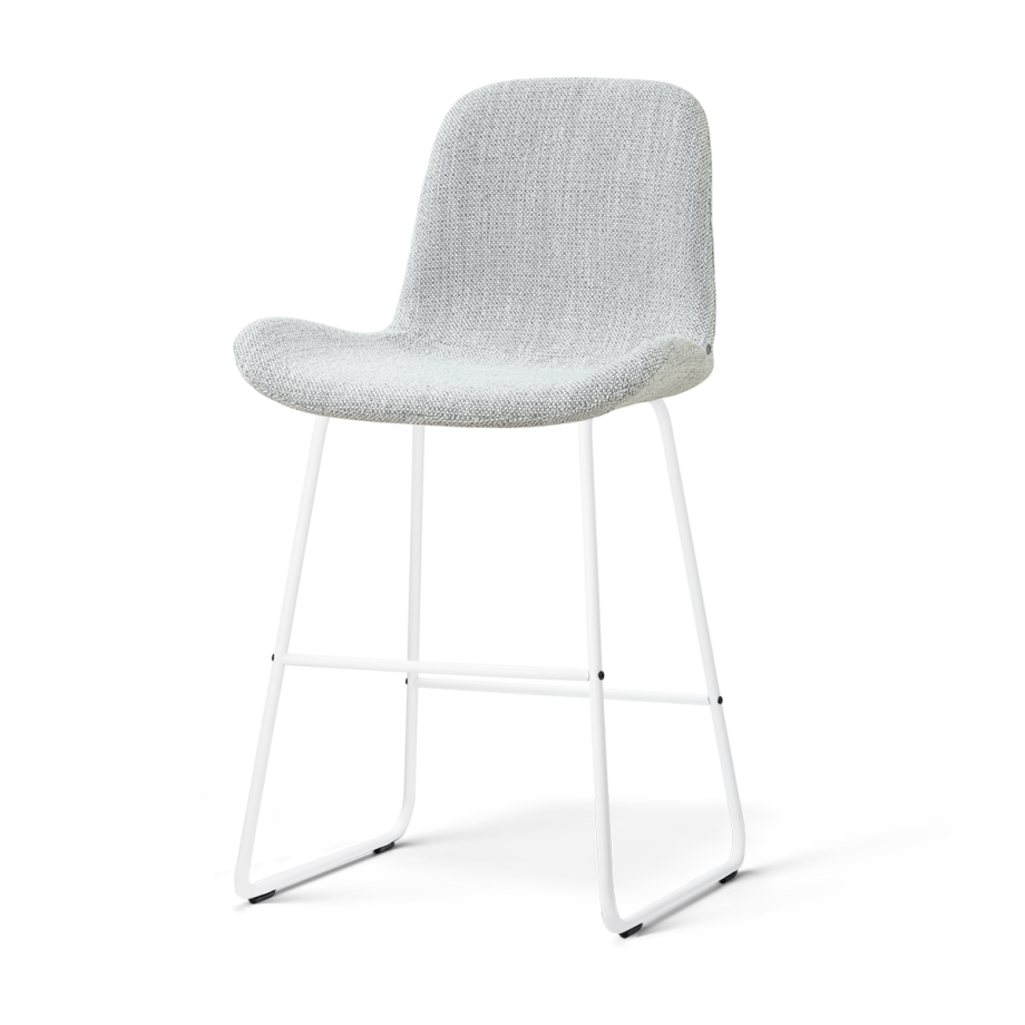 Nino-Fé barkruk grijs melange - wit onderstel - 65 cm Nino-Fé barkruk grijs melange - wit onderstel - 65 cm afbeelding 1