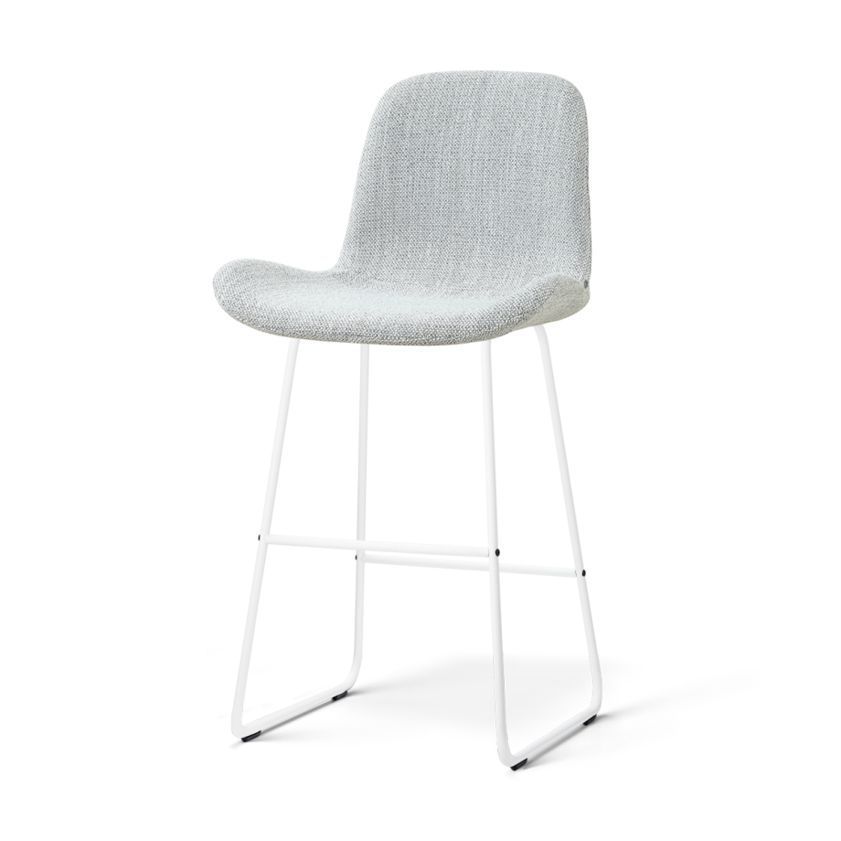 Nino-Fé barkruk grijs melange - wit onderstel - 75 cm Nino-Fé barkruk grijs melange - wit onderstel - 75 cm afbeelding 1