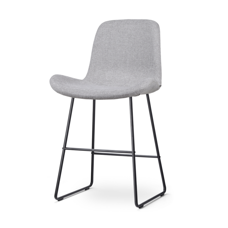 Nino-Fé barkruk lichtgrijs - zwart onderstel - 65 cm Nino-Fé barkruk lichtgrijs - zwart onderstel - 65 cm afbeelding 1