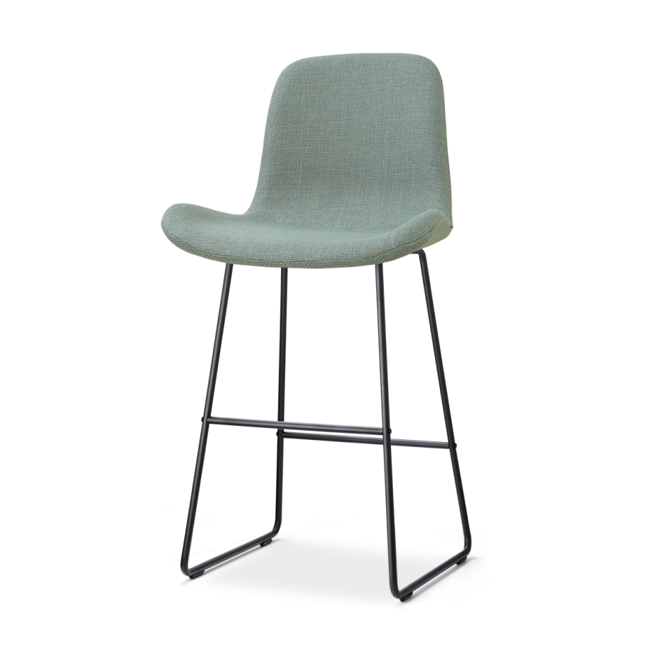 Nino-Fé barkruk saliegroen - zwart onderstel - 75 cm Nino-Fé barkruk saliegroen - zwart onderstel - 75 cm afbeelding 1