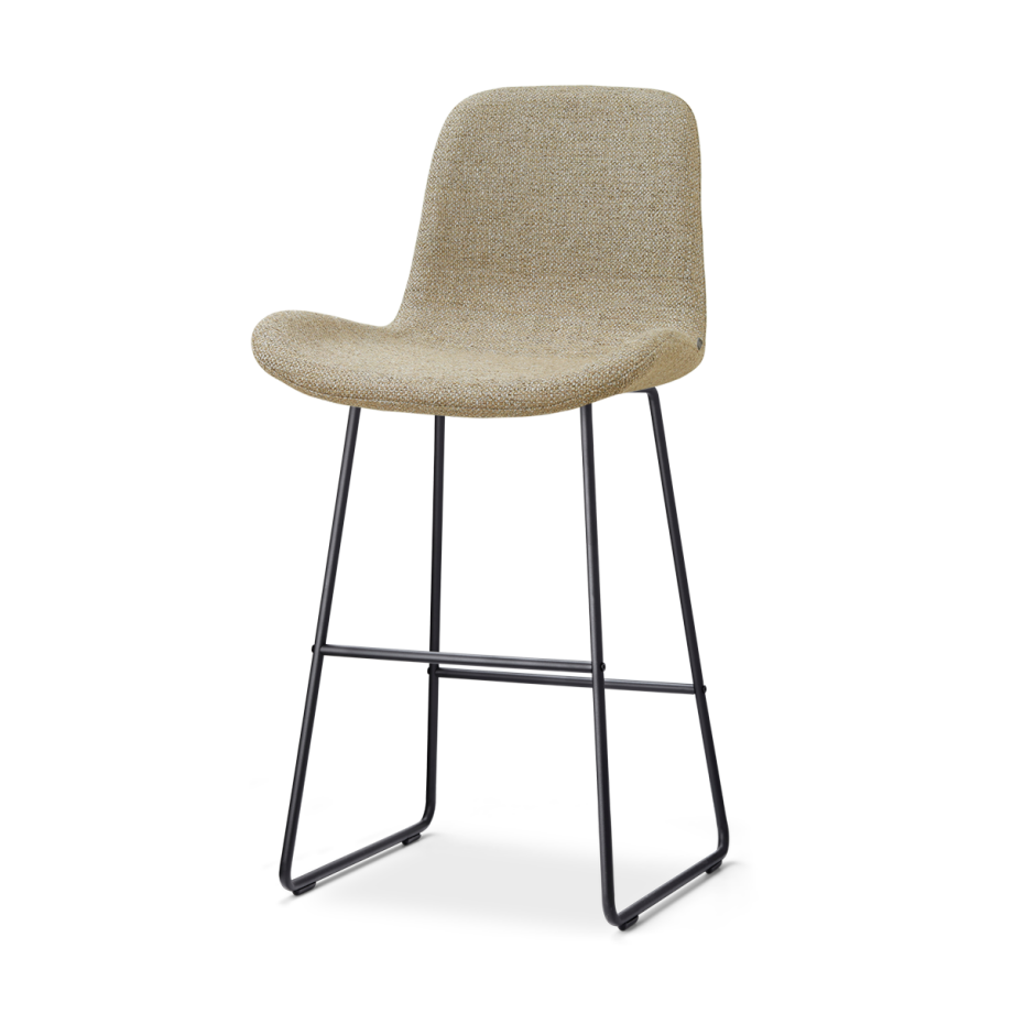 Nino-Fé barkruk taupe melange - zwart onderstel - 75 cm Nino-Fé barkruk taupe melange - zwart onderstel - 75 cm afbeelding 1