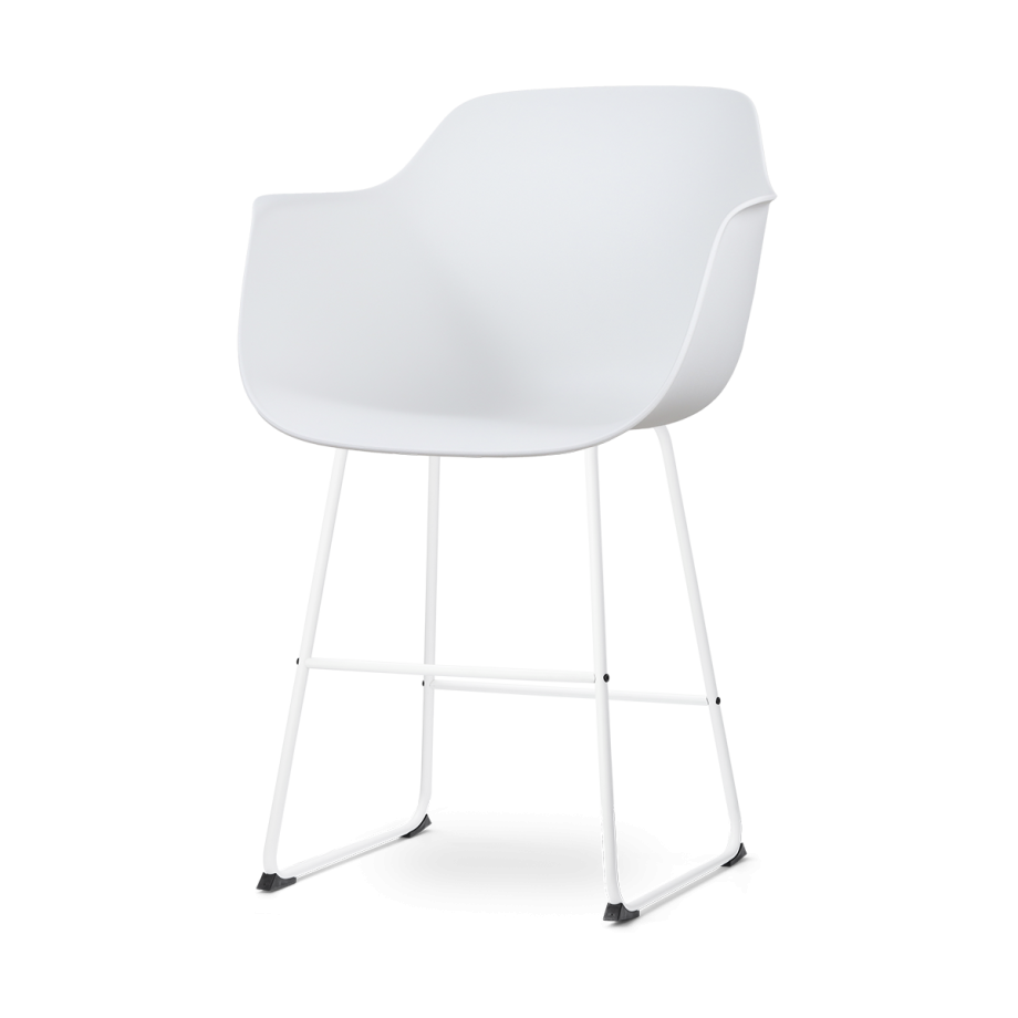 Nino-Puk barkruk wit - wit onderstel - 65 cm afbeelding 1