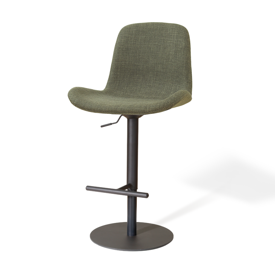 Niva-Fé draaibare tulp barkruk forestgroen - verstelbaar - mat zwart onderstel Niva-Fé draaibare tulp barkruk forestgroen - verstelbaar - mat zwart onderstel afbeelding 1