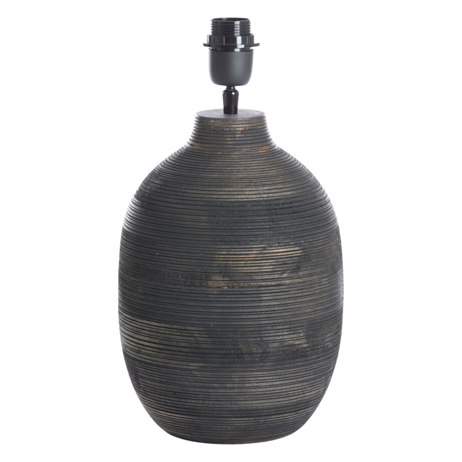 Light & Living Tafellamp 'Khomai' Mangohout, 39cm (excl. kap) afbeelding 