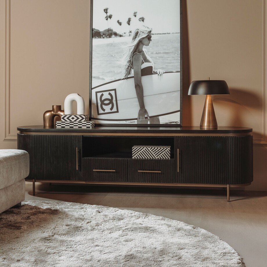 Tower Living TV-meubel 'Rivello' Mangohout, 200cm afbeelding 