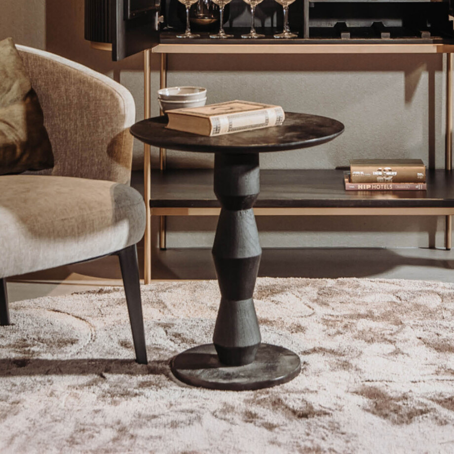 Tower Living Bijzettafel 'Brunello' Mangohout, 57cm hoog afbeelding 