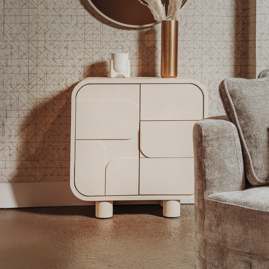 Tower Living Opbergkastje 'Alviano' 80 x 80cm, kleur Beige afbeelding 