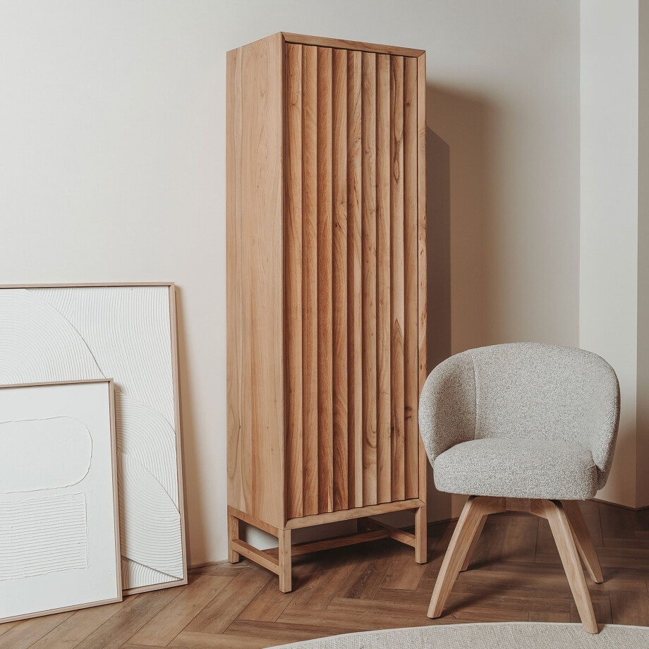 Tower Living Opbergkast 'Crotone' Linksdraaiend, Acaciahout, 180 x 55cm afbeelding 