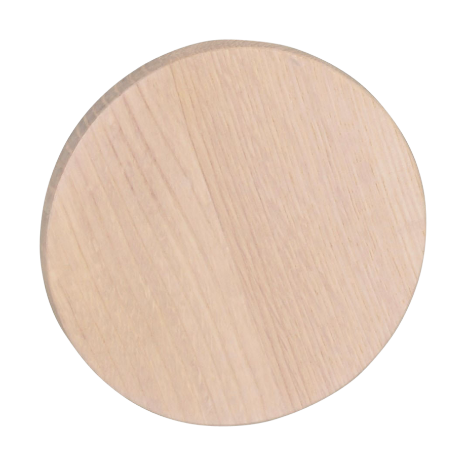 Milford eikenhouten wandknop whitewash - Ø 12 cm Milford eikenhouten wandknop whitewash - Ø 12 cm afbeelding 1