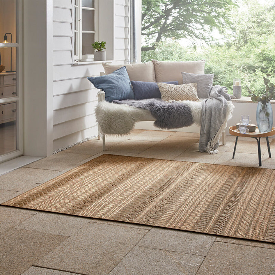 Buitenkleed Arrows - Beige 290x200cm - Polypropyleen - Dekbed-Discounter.nl Buitenkleed Arrows - Beige 290x200cm - Polypropyleen - Dekbed-Discounter.nl afbeelding 1