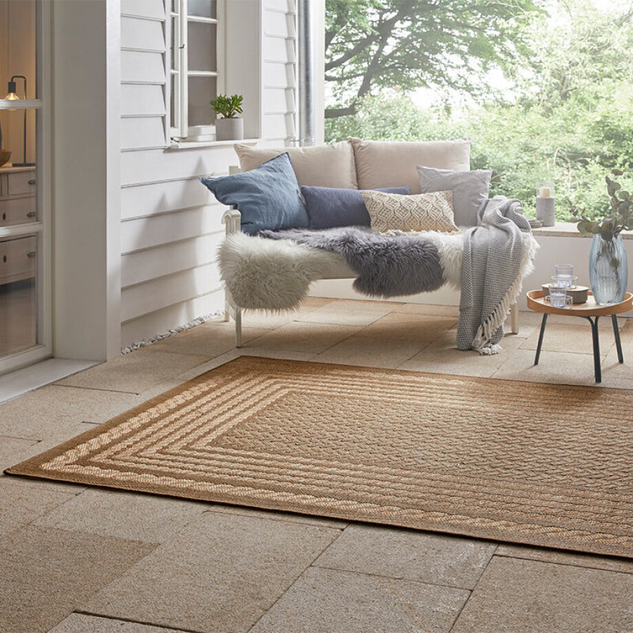 Jute Buitenkleed Woods 150x80cm - Polypropyleen - Dekbed-Discounter.nl Jute Buitenkleed Woods 150x80cm - Polypropyleen - Dekbed-Discounter.nl afbeelding 1